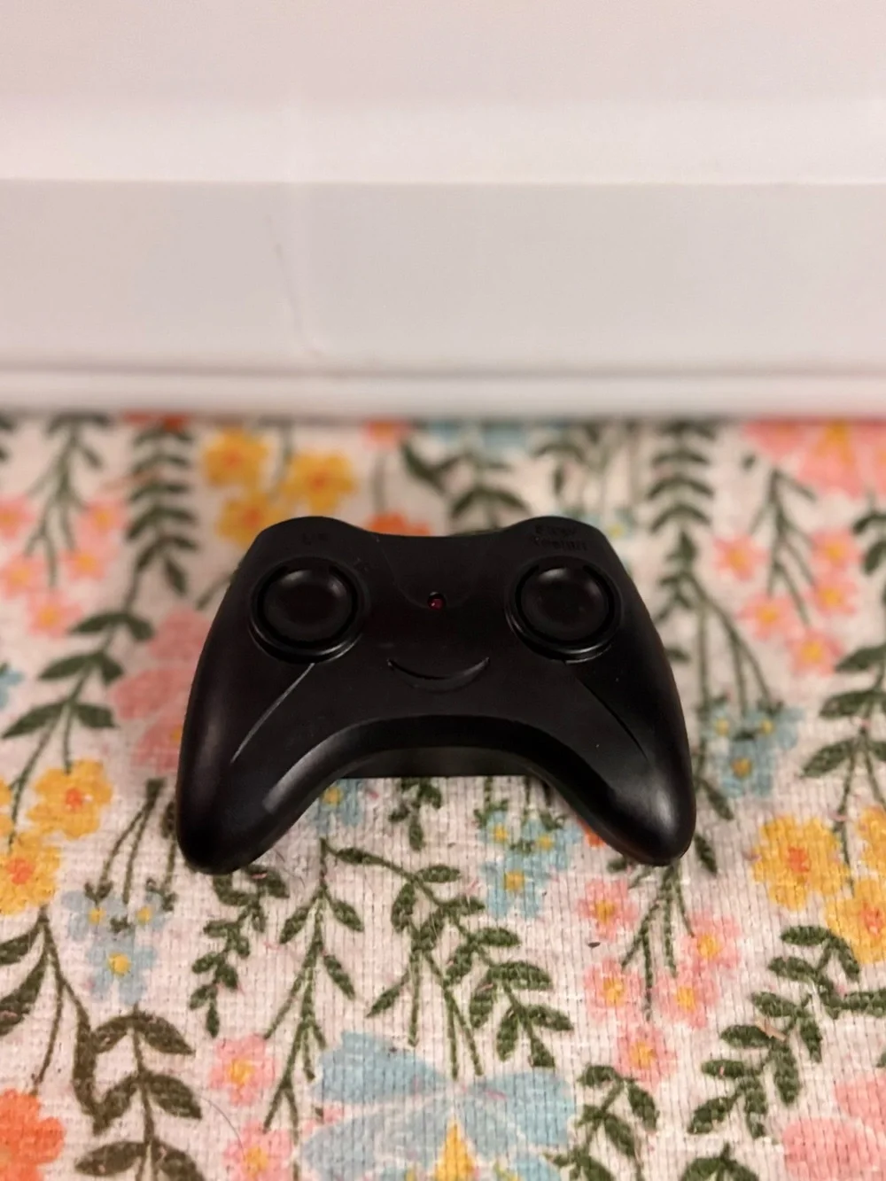 a 2.4GHz remote controller typically used for entry-level RC foam aircraft